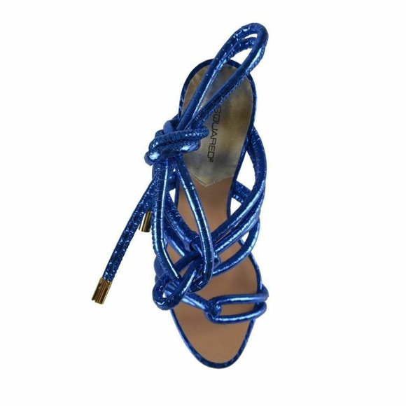 Dsquared Blue Wrap Around Ankle Strap SandalsShoes - Picture 6 of 7